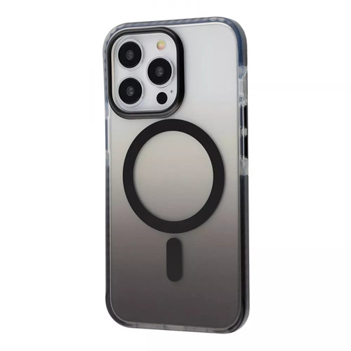 Bello Renk geçişli Ve Darbe Emici Degrade Magsafe iPhone 13 Pro Max Siyah Kılıf