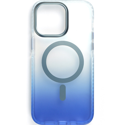 Bello Renk geçişli Ve Darbe Emici Degrade Magsafe iPhone 14 Pro Max Mavi Kılıf