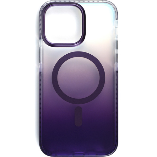 Bello Renk geçişli Ve Darbe Emici Degrade Magsafe iPhone 14 Pro Max Mor Kılıf
