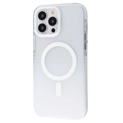 Bello Renk geçişli Ve Darbe Emici Degrade Magsafe iPhone 14 Pro Beyaz Kılıf