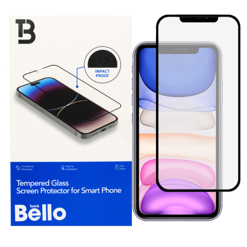 İphone 11 Uyumlu Defender Ekran Koruyucu Temperli Tam Kaplama Kırılmaz Cam