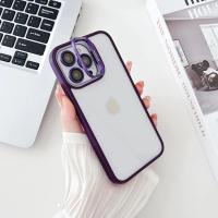Bello Kamera Standlı + Lens koruyuculu iPhone 13 Pro Max Mor Kılıf