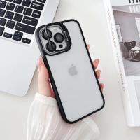 Bello Kamera Standlı + Lens koruyuculu iPhone 13 Pro Max Siyah Kılıf