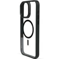 Bello Kamera Standlı Lens koruyuculu iPhone 14 Magsafe Siyah Kılıf