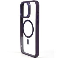 Bello Magsafe Uyumlu Kamera Standlı Ve Lens koruyuculu iPhone 13 Pro Mor Kılıf