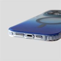 Bello Renk geçişli Ve Darbe Emici Degrade Magsafe iPhone 13 Pro Max Mavi Kılıf