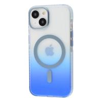 Bello Renk geçişli Ve Darbe Emici Degrade Magsafe iPhone 15 Mavi Kılıf