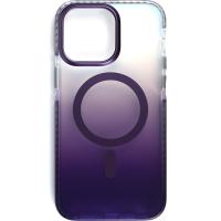 Bello Renk geçişli Ve Darbe Emici Degrade Magsafe iPhone 15 Pro Mor Kılıf