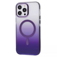 Bello Renk geçişli Ve Darbe Emici Degrade Magsafe iPhone 15 Pro Mor Kılıf